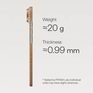 Pitaka รุ่น Glints of Gold - เคส iPhone Air - สี Golden Glint 19 Pitaka รุ่น Glints of Gold - เคส iPhone Air - สี Golden Glint