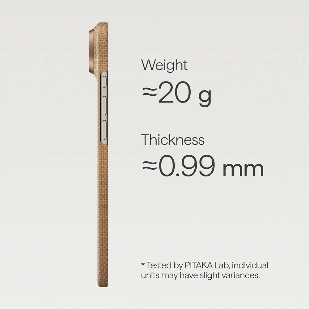 Pitaka รุ่น Glints of Gold - เคส iPhone Air - สี Golden Glint 8 Pitaka รุ่น Glints of Gold - เคส iPhone Air - สี Golden Glint - Image 8