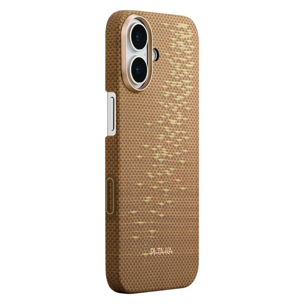 Pitaka รุ่น Glints of Gold - เคส iPhone 17 - สี Golden Glint 1 Pitaka รุ่น Glints of Gold - เคส iPhone 17 - สี Golden Glint
