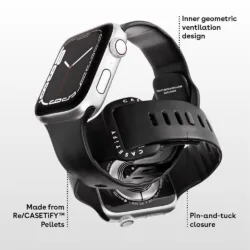 Casetify รุ่น Impact Band - สายนาฬิกา Apple Watch Series 10 (46mm) - สี Black