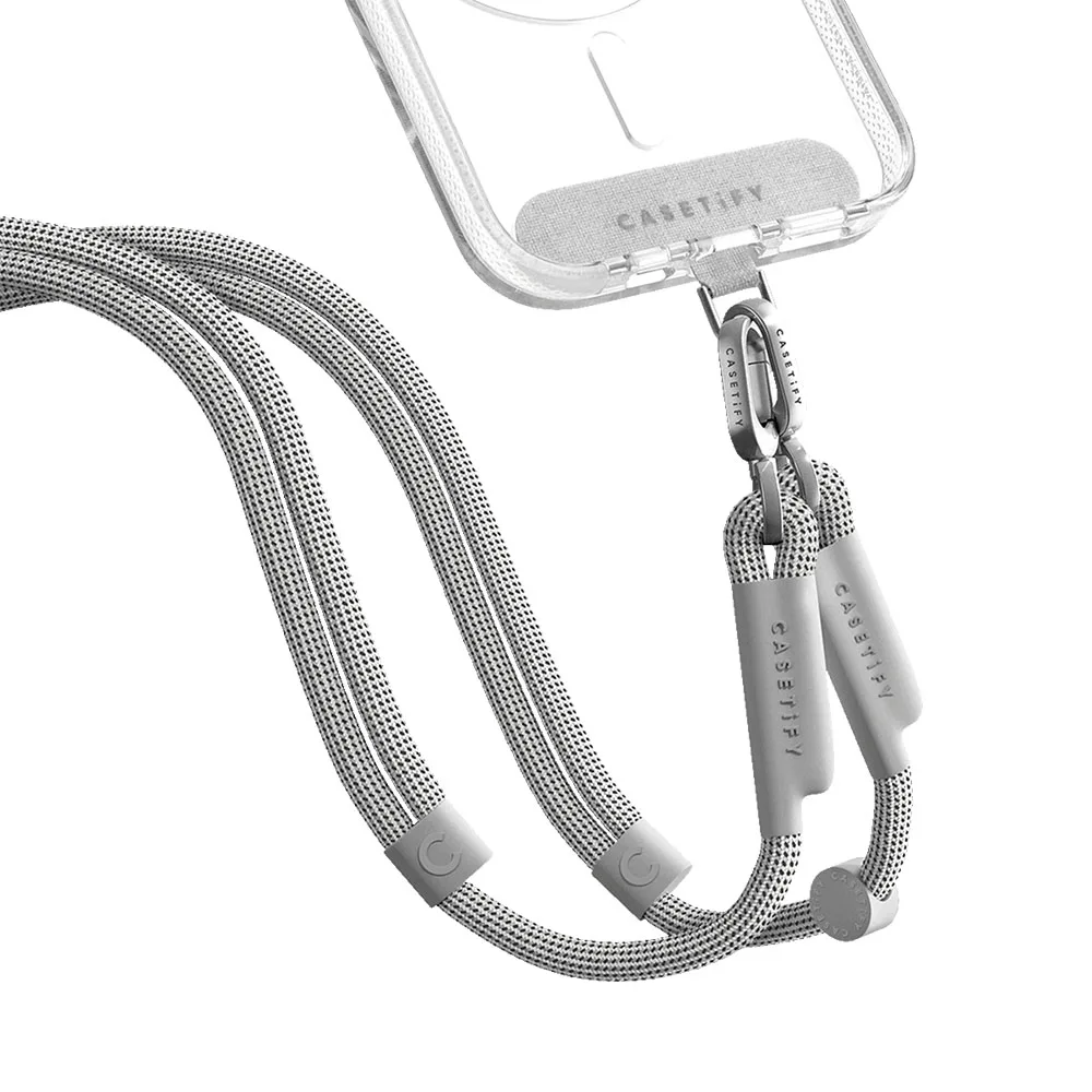 Casetify รุ่น Rope Cross-Body Strap (Double End) - สายคล้อง - สี Heather Grey 2 Casetify รุ่น Rope Cross-Body Strap (Double End) - สายคล้อง - สี Heather Grey - Image 2