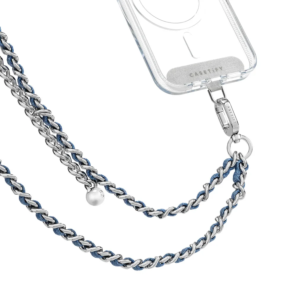 Casetify รุ่น Denim Cross-body Chain - สายคล้อง - สี Blue 2 Casetify รุ่น Denim Cross-body Chain - สายคล้อง - สี Blue - Image 2