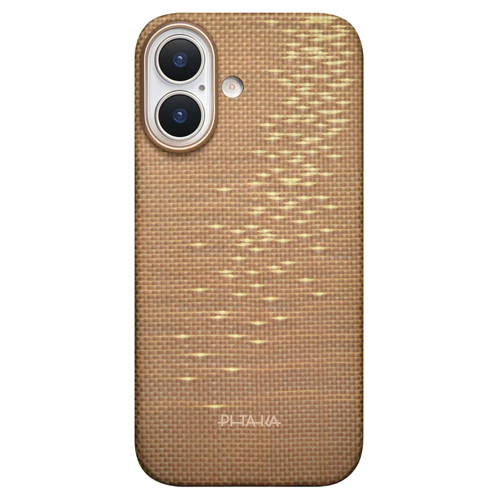 Pitaka รุ่น Glints of Gold - เคส iPhone 17 - สี Golden Glint 2 Pitaka รุ่น Glints of Gold - เคส iPhone 17 - สี Golden Glint - Image 2