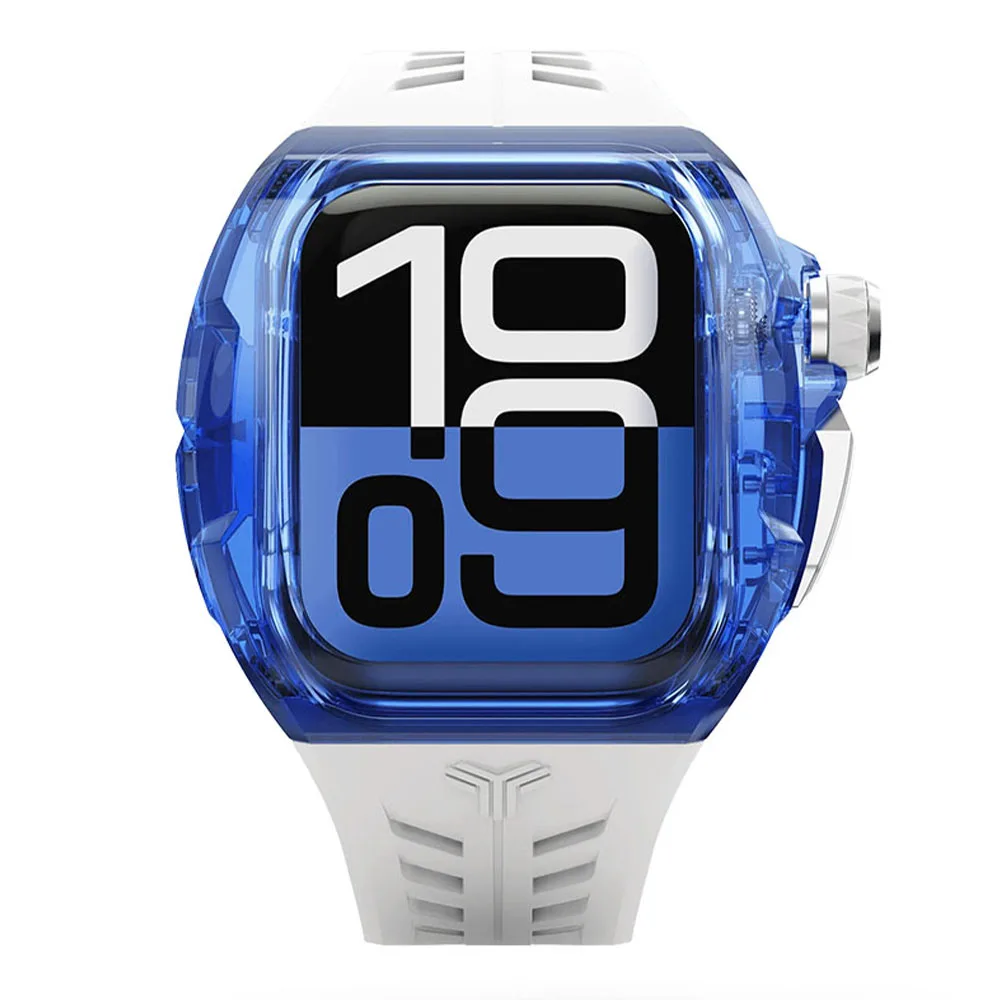 Y24 รุ่น BONDI - เซ็ตเคสและสายนาฬิกา Apple Watch (46mm) - สี BLUE/SILVER 1 Y24 รุ่น BONDI - เซ็ตเคสและสายนาฬิกา Apple Watch (46mm) - สี BLUE/SILVER