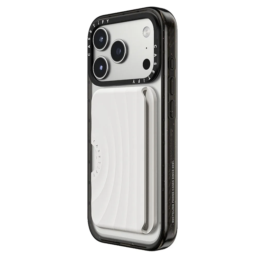 Casetify รุ่น Snappy Ripple Wallet - ที่เก็บบัตรติดหลังมือถือ - สี White 4 Casetify รุ่น Snappy Ripple Wallet - ที่เก็บบัตรติดหลังมือถือ - สี White - Image 4