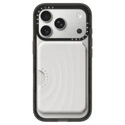 Casetify รุ่น Snappy Ripple Wallet - ที่เก็บบัตรติดหลังมือถือ - สี White 8 Casetify รุ่น Snappy Ripple Wallet - ที่เก็บบัตรติดหลังมือถือ - สี White