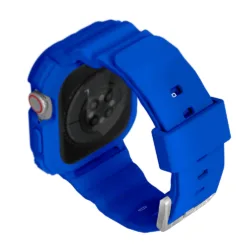 Casetify รุ่น The Bounce Odyssey Band - เคสและสายนาฬิกา Apple Watch 46mm - สี Electric Blue/Silver