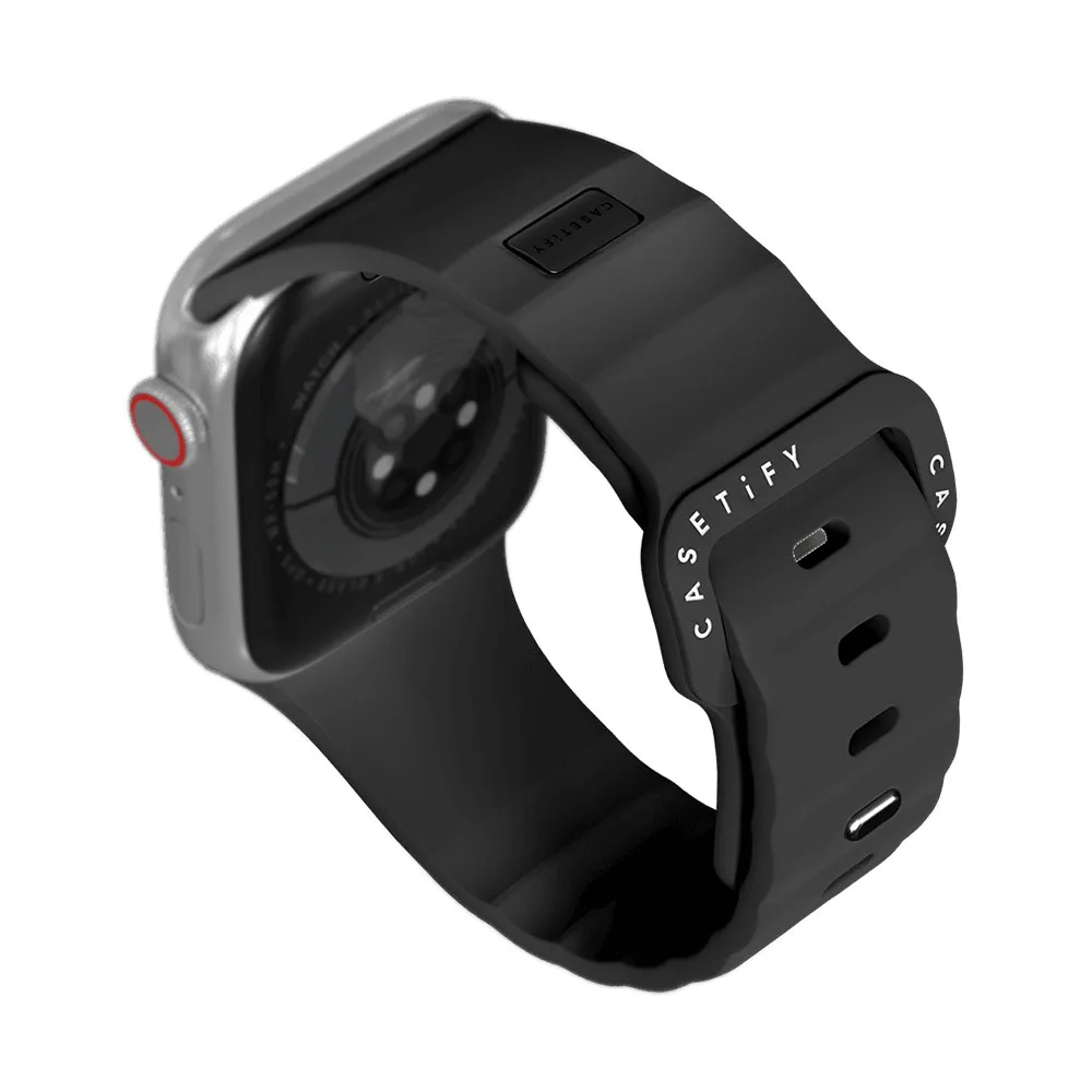 Casetify รุ่น Bounce Band - สายนาฬิกา Apple Watch Series 10 (46mm) - สี Black 2 Casetify รุ่น Bounce Band - สายนาฬิกา Apple Watch Series 10 (46mm) - สี Black - Image 2
