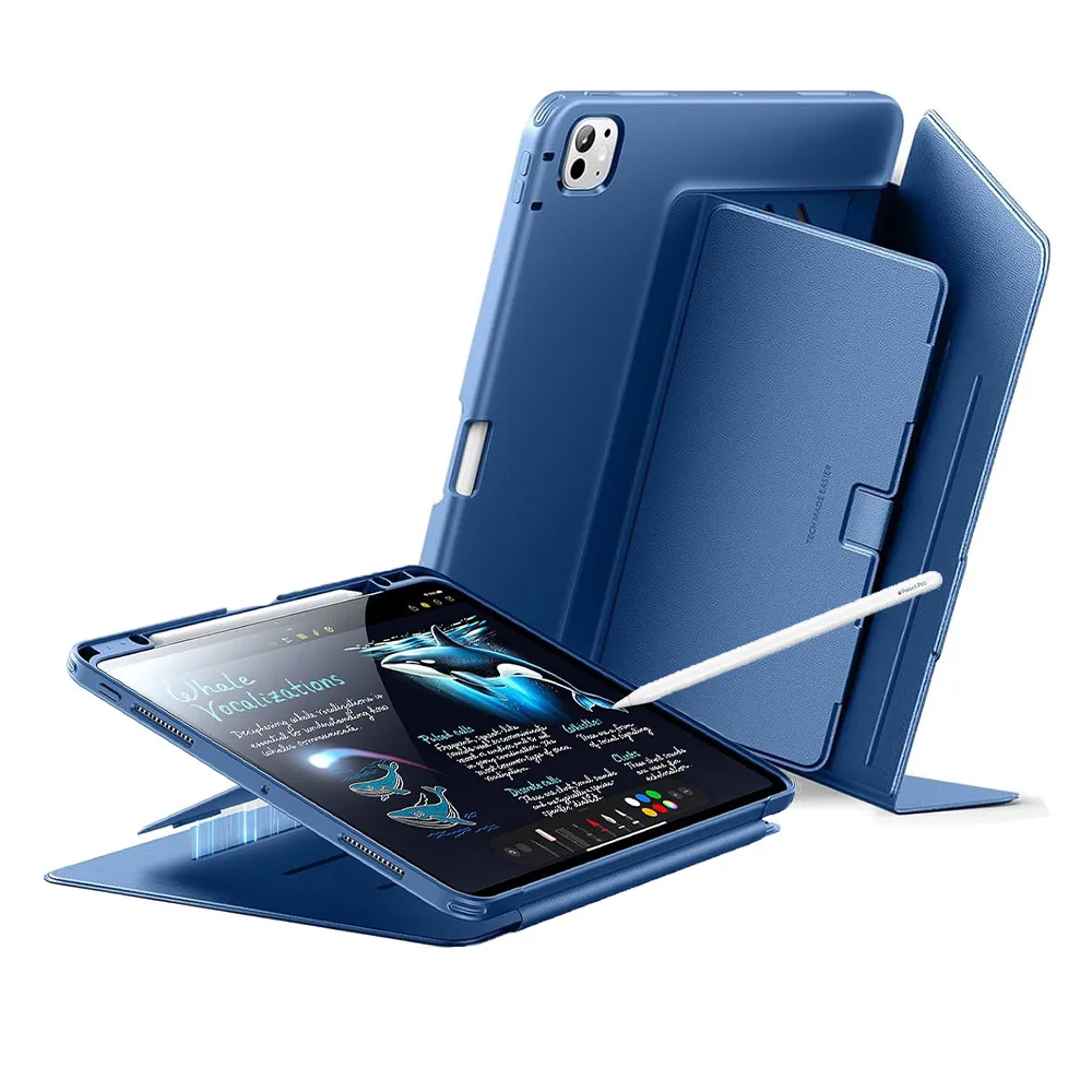 ESR รุ่น Flip Magnetic Case (Pencil Holder) - เคส iPad Pro 11" (M5/M4) - สี Blue 1 ESR รุ่น Flip Magnetic Case (Pencil Holder) - เคส iPad Pro 11" (M5/M4) - สี Blue