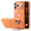 ESR รุ่น Cloud Soft with Stash Stand (Camera Control Button) - เคส iPhone 17 Pro - สี Orange
