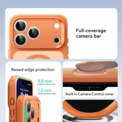 ESR รุ่น Classic Hybrid Case (Camera Control Button) - เคส iPhone 17 Pro - สี Frosted Orange