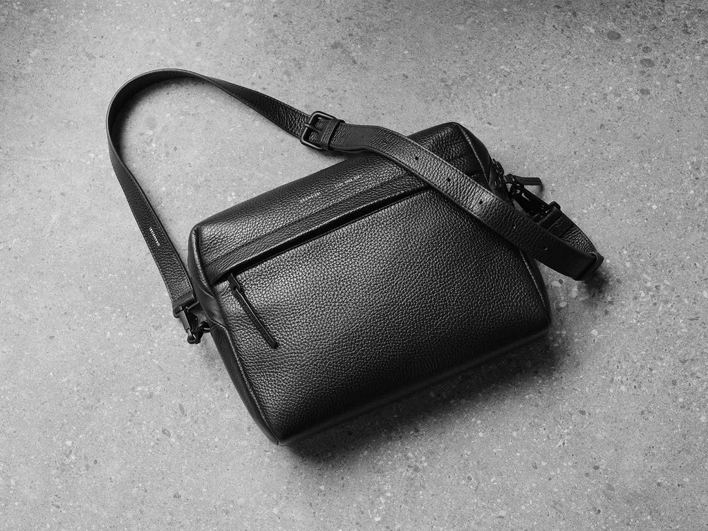 GRAMS28 รุ่น Leather Strap (25mm) - สี Black Pebbled 6 GRAMS28 รุ่น Leather Strap (25mm) - สี Black Pebbled - Image 6