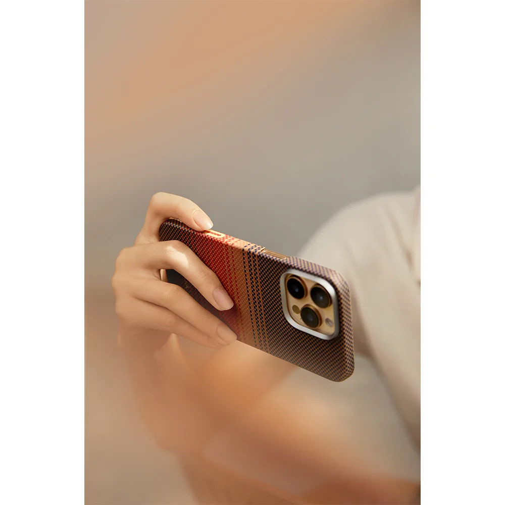 Pitaka รุ่น Ultra-Slim Case (PitaTap™) - เคส iPhone 16 Pro Max - สี Sunset 7 Pitaka รุ่น Ultra-Slim Case (PitaTap™) - เคส iPhone 16 Pro Max - สี Sunset - Image 7