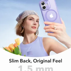 ESR รุ่น Classic Hybrid Case (Camera Control Button) - เคส iPhone 17 - สี Frosted Purple