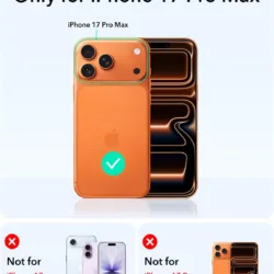 ESR รุ่น Cyber Tough Case with Stash Stand (Camera Control Button) - เคส iPhone 17 Pro - สี Orange