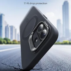 ESR รุ่น Cloud Soft with Stash Stand (Camera Control Button) - เคส iPhone 17 - สี Black