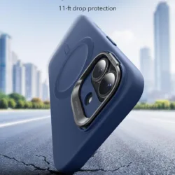 ESR รุ่น Cloud Soft with Stash Stand (Camera Control Button) - เคส iPhone 17 - สี Navy Blue