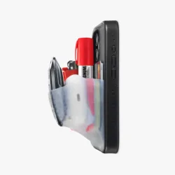 Ninja Labs รุ่น Flex Pouch® - เคส iPhone 17 Pro Max - สี Black/Clear