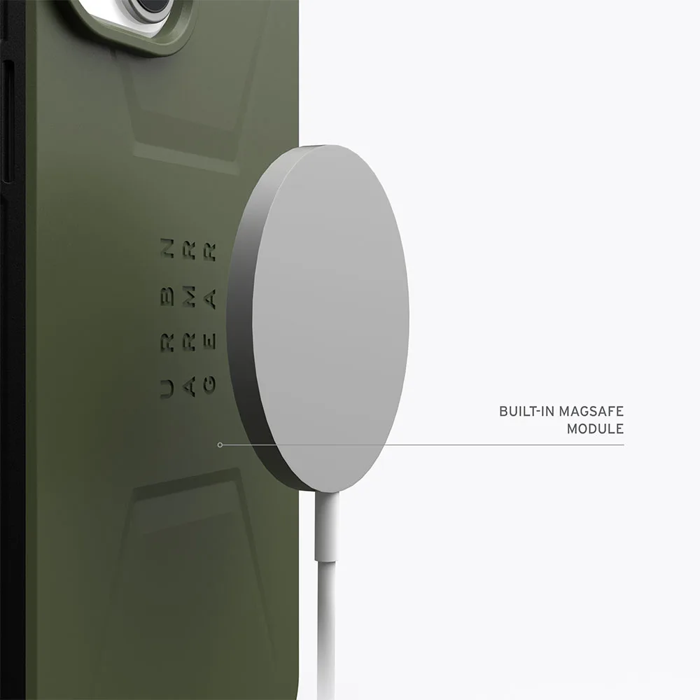 UAG รุ่น Civilian MagSafe - เคส iPhone 15 - สี Olive Drab - Image 17