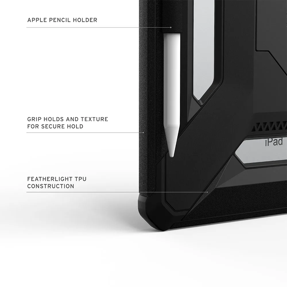 UAG รุ่น Scout Plus - เคส iPad Air 13" (M3/M2) - สี Black - Image 13