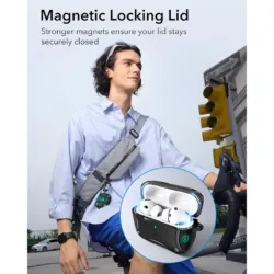 ESR รุ่น Cyber Tough Magnetic Case - เคส AirPods Pro 3 - สี Grey 11 ESR รุ่น Cyber Tough Magnetic Case - เคส AirPods Pro 3 - สี Grey