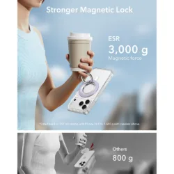 ESR รุ่น Dual-Side Magnetic Phone Grip Stand 360 - ขาตั้งแหวนแม่เหล็ก - สี Lavender 13 ESR รุ่น Dual-Side Magnetic Phone Grip Stand 360 - ขาตั้งแหวนแม่เหล็ก - สี Lavender