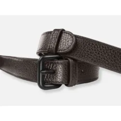 GRAMS(28) รุ่น Leather Strap (25mm) - สี Dark Brown Pebbled