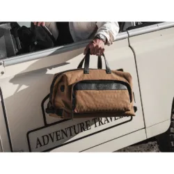GRAMS(28) รุ่น 303 Adventure Duffle - กระเป๋าถือ - สี Tan