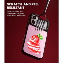 Casetify รุ่น Glaze Case with Magsafe - เคส iPhone 17 Pro Max - ลาย Chrome Cherry/Black