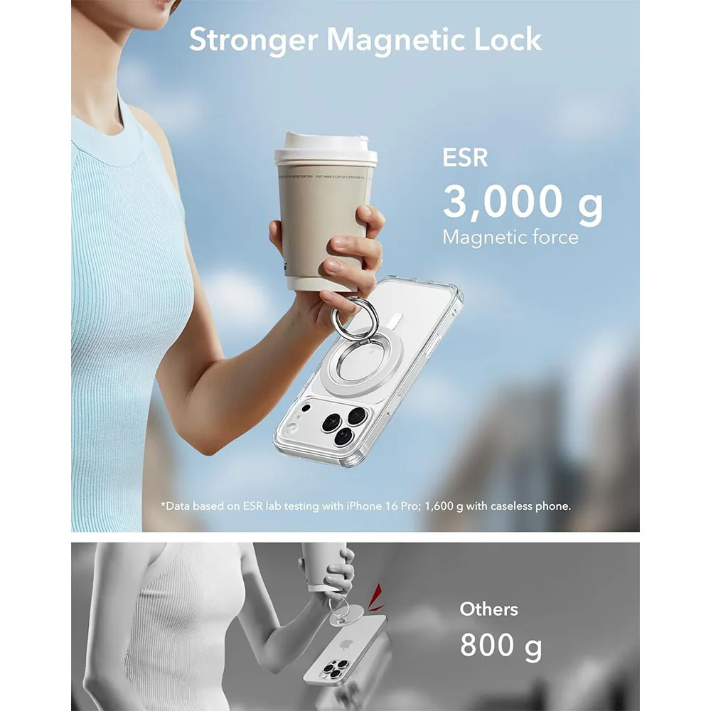 ESR รุ่น Dual-Side Magnetic Phone Grip Stand 360 - ขาตั้งแหวนแม่เหล็ก - สี White 5 ESR รุ่น Dual-Side Magnetic Phone Grip Stand 360 - ขาตั้งแหวนแม่เหล็ก - สี White - Image 5