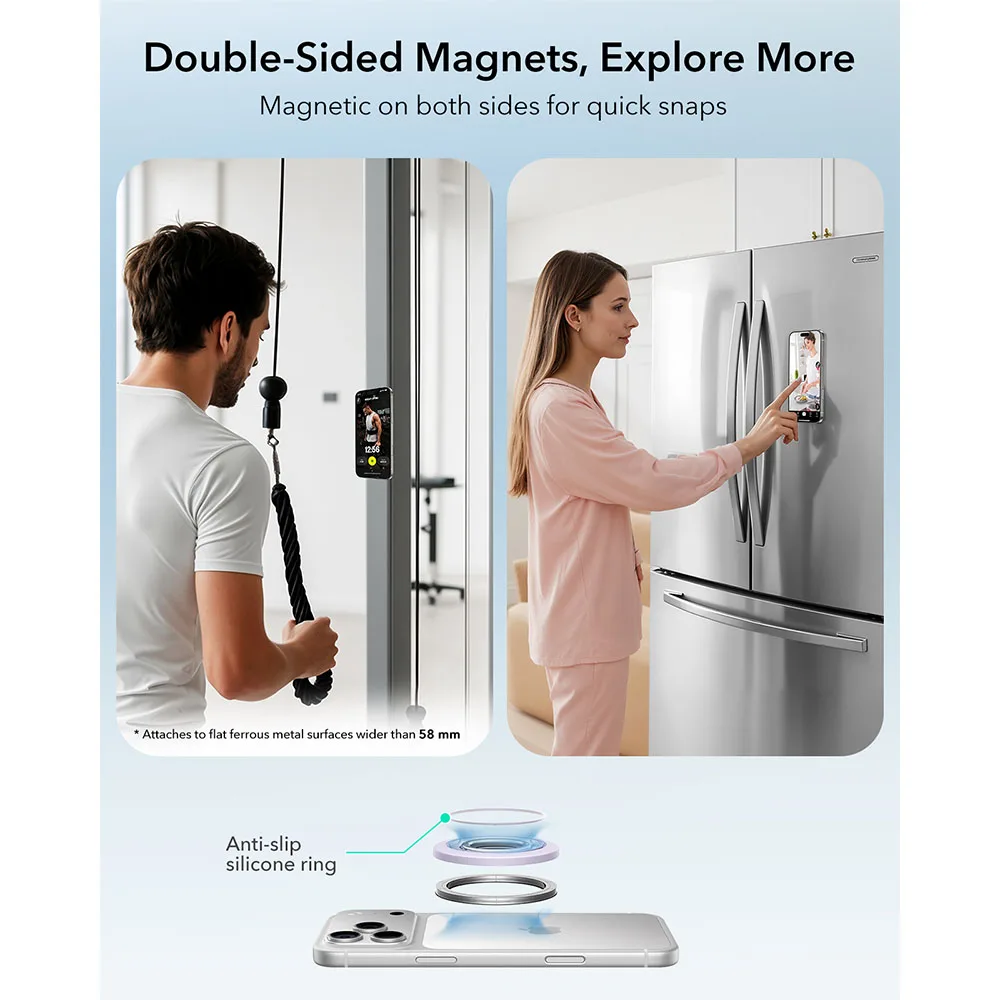 ESR รุ่น Dual-Side Magnetic Phone Grip Stand 360 - ขาตั้งแหวนแม่เหล็ก - สี Lavender 7 ESR รุ่น Dual-Side Magnetic Phone Grip Stand 360 - ขาตั้งแหวนแม่เหล็ก - สี Lavender - Image 7