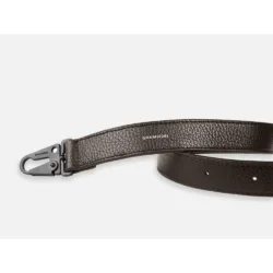 GRAMS(28) รุ่น Leather Strap (25mm) - สี Dark Brown Pebbled