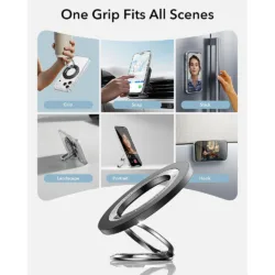 ESR รุ่น Dual-Side Magnetic Phone Grip Stand 360 - ขาตั้งแหวนแม่เหล็ก - สี Black