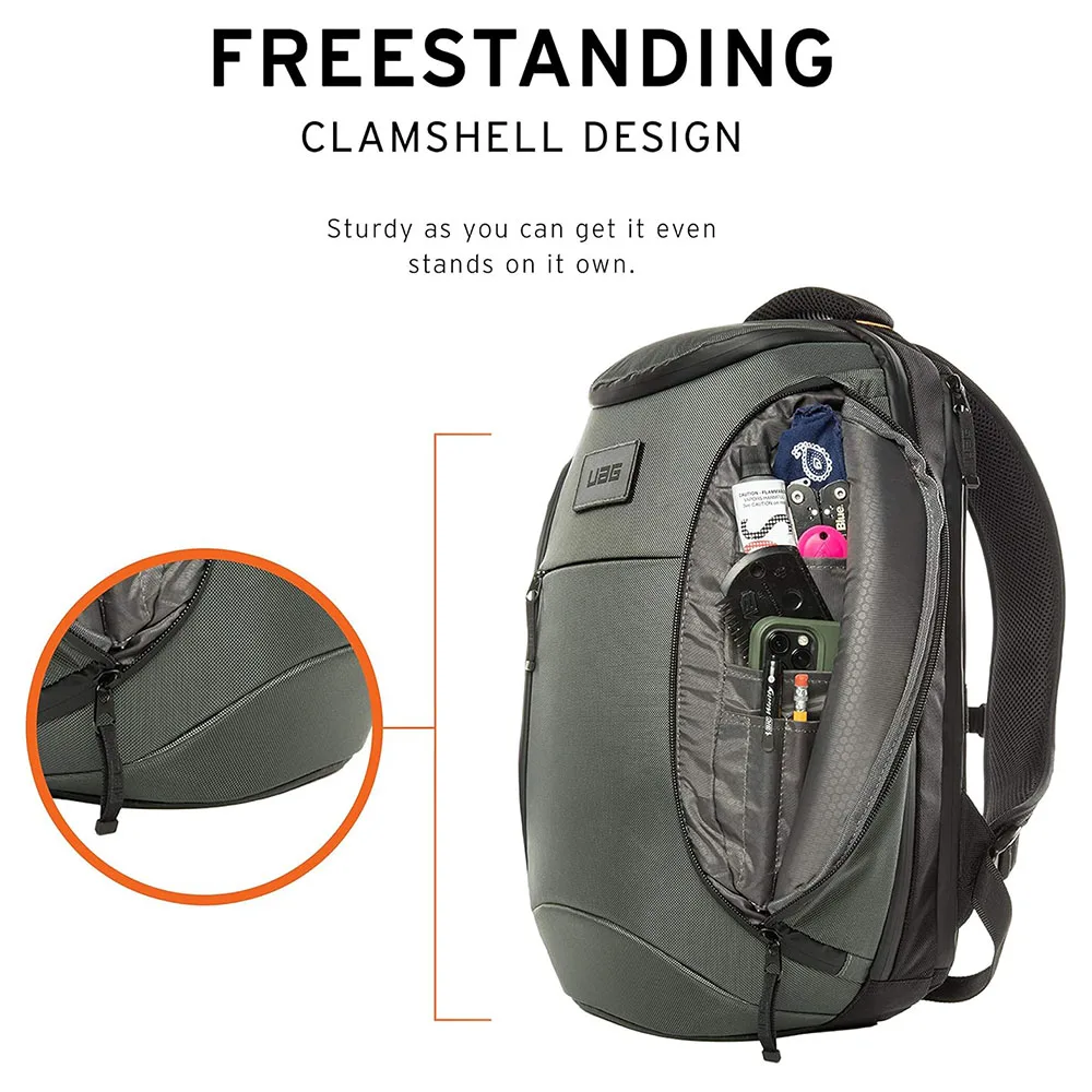 UAG รุ่น Backpack - กระเป๋าเป้สะพายหลัง ความจุ 18L - สี Grey 8 UAG รุ่น Backpack - กระเป๋าเป้สะพายหลัง ความจุ 18L - สี Grey - Image 8