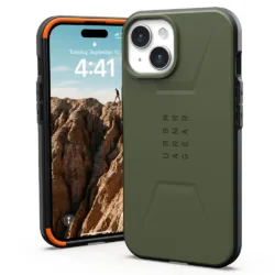UAG รุ่น Civilian MagSafe - เคส iPhone 15 - สี Olive Drab