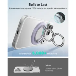 ESR รุ่น Dual-Side Magnetic Phone Grip Stand 360 - ขาตั้งแหวนแม่เหล็ก - สี Lavender 12 ESR รุ่น Dual-Side Magnetic Phone Grip Stand 360 - ขาตั้งแหวนแม่เหล็ก - สี Lavender