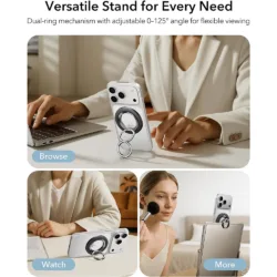 ESR รุ่น Dual-Side Magnetic Phone Grip Stand 360 - ขาตั้งแหวนแม่เหล็ก - สี Black