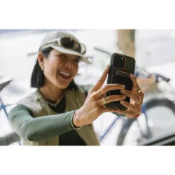 UAG รุ่น Metropolis Wallet - ที่เก็บบัตรติดหลังมือถือ - สี Kevlar Element Green