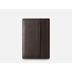 GRAMS(28) รุ่น 104 Fold-Out Wallet - กระเป๋าสตางค์ - สี Pebbled Dark Brown