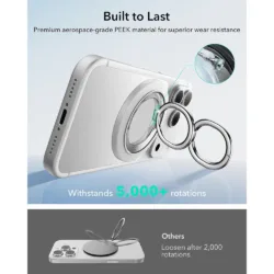 ESR รุ่น Dual-Side Magnetic Phone Grip Stand 360 - ขาตั้งแหวนแม่เหล็ก - สี White 12 ESR รุ่น Dual-Side Magnetic Phone Grip Stand 360 - ขาตั้งแหวนแม่เหล็ก - สี White