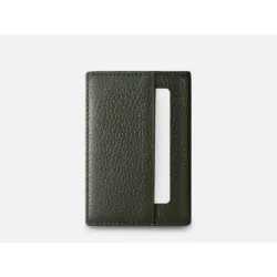 GRAMS(28) รุ่น 104 Fold-Out Wallet - กระเป๋าสตางค์ - สี Pebbled Dark Green