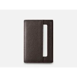GRAMS(28) รุ่น 104 Fold-Out Wallet - กระเป๋าสตางค์ - สี Pebbled Dark Brown
