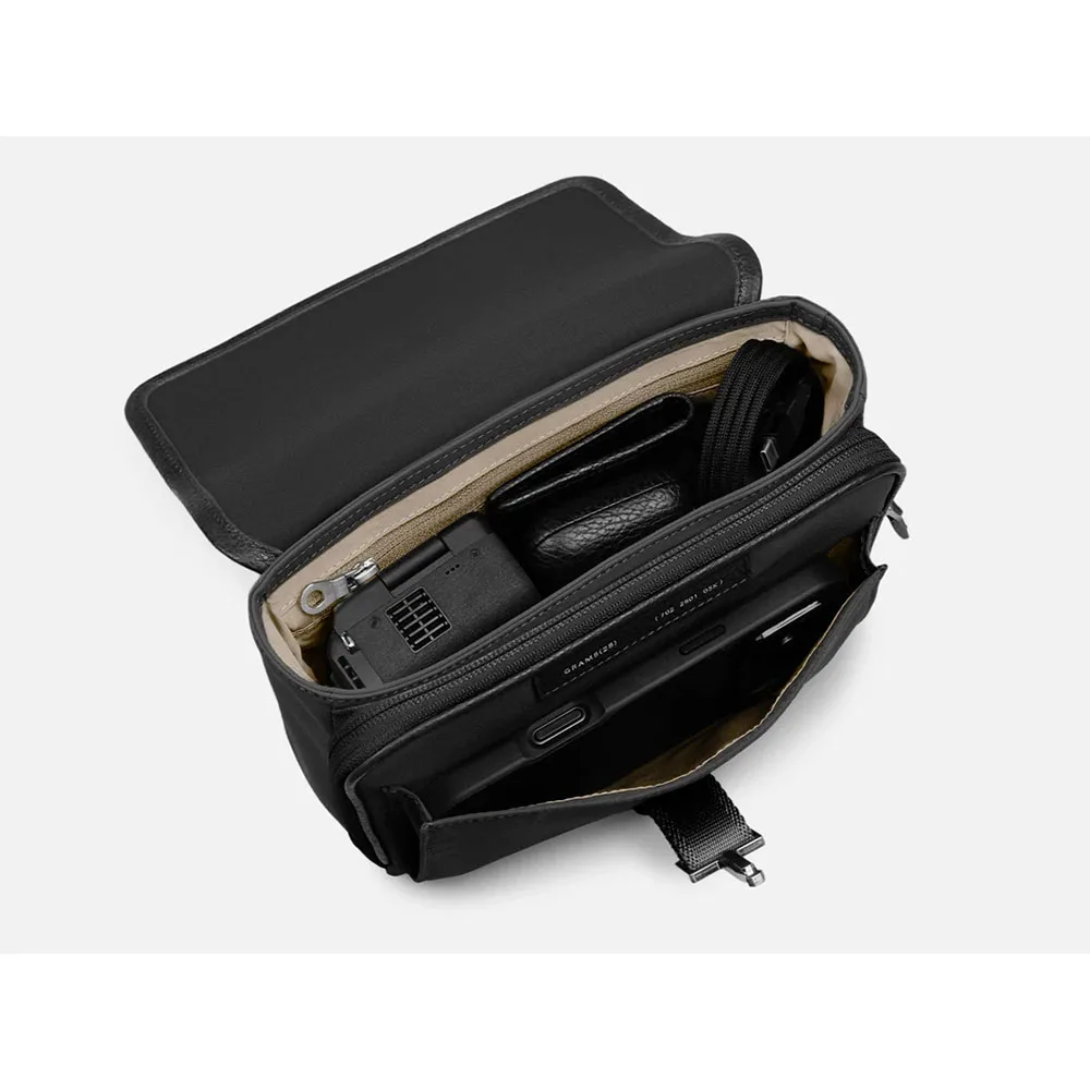 GRAMS(28) รุ่น 702 Urban Pack - กระเป๋าสะพายข้าง - สี Black 4 GRAMS(28) รุ่น 702 Urban Pack - กระเป๋าสะพายข้าง - สี Black - Image 4