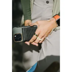 UAG รุ่น Metropolis Wallet - ที่เก็บบัตรติดหลังมือถือ - สี Kevlar Element Green