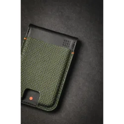 UAG รุ่น Metropolis Wallet - ที่เก็บบัตรติดหลังมือถือ - สี Kevlar Element Green