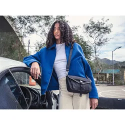 GRAMS(28) รุ่น 703 Urban Bottle Sling - กระเป๋าสะพายข้าง - สี Black