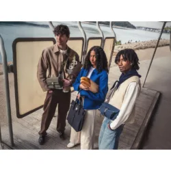 GRAMS(28) รุ่น 703 Urban Bottle Sling - กระเป๋าสะพายข้าง - สี Black