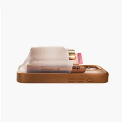 Ninja Labs รุ่น Flex Pouch® - เคส iPhone 17 Pro Max - สี Mocha/Clear