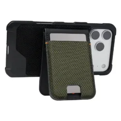 UAG รุ่น Metropolis Wallet - ที่เก็บบัตรติดหลังมือถือ - สี Kevlar Element Green