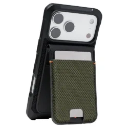 UAG รุ่น Metropolis Wallet - ที่เก็บบัตรติดหลังมือถือ - สี Kevlar Element Green